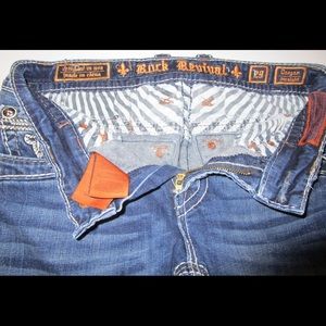 Men’s Buckle Rock Revival Blue Jeans